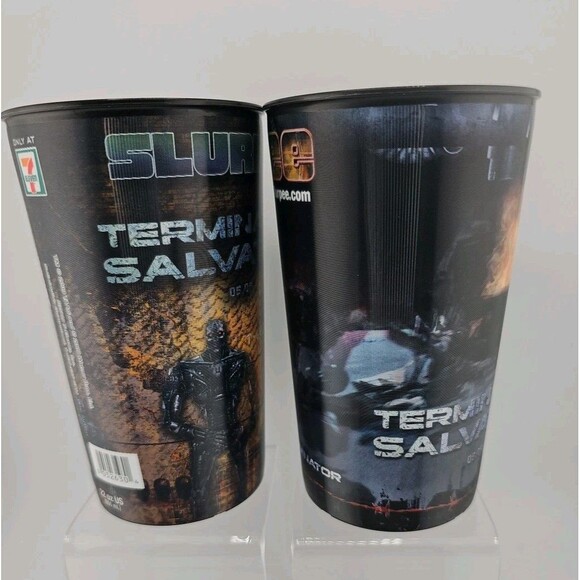 Terminator Salvation 7-Eleven 7-11 2009 Movie Slurpee Lenticular Cup Set 4/22oz - Picture 10 of 15